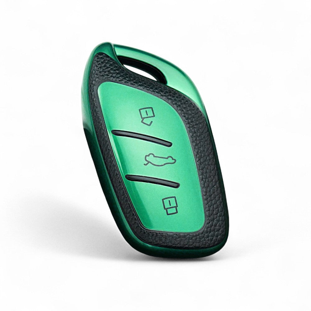 Car Key Cover Compatible MG ZS EV, Astor Smart Key tpu Leather