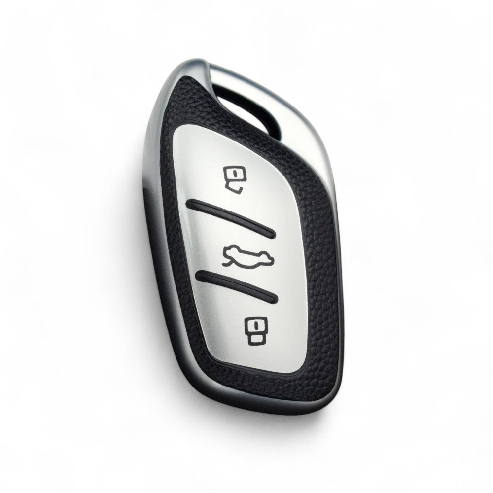 Car Key Cover Compatible MG ZS EV, Astor Smart Key tpu Leather