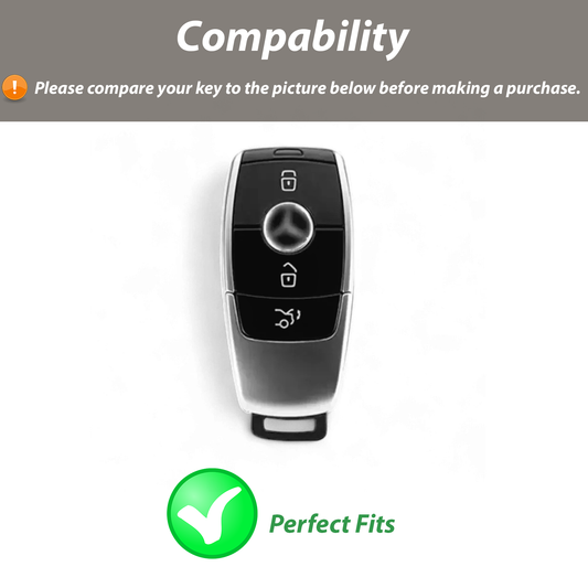 ar Key Case for Mercedes Benz A C E S Class GLS CLE CLA Fob Cover Shell with Keychain