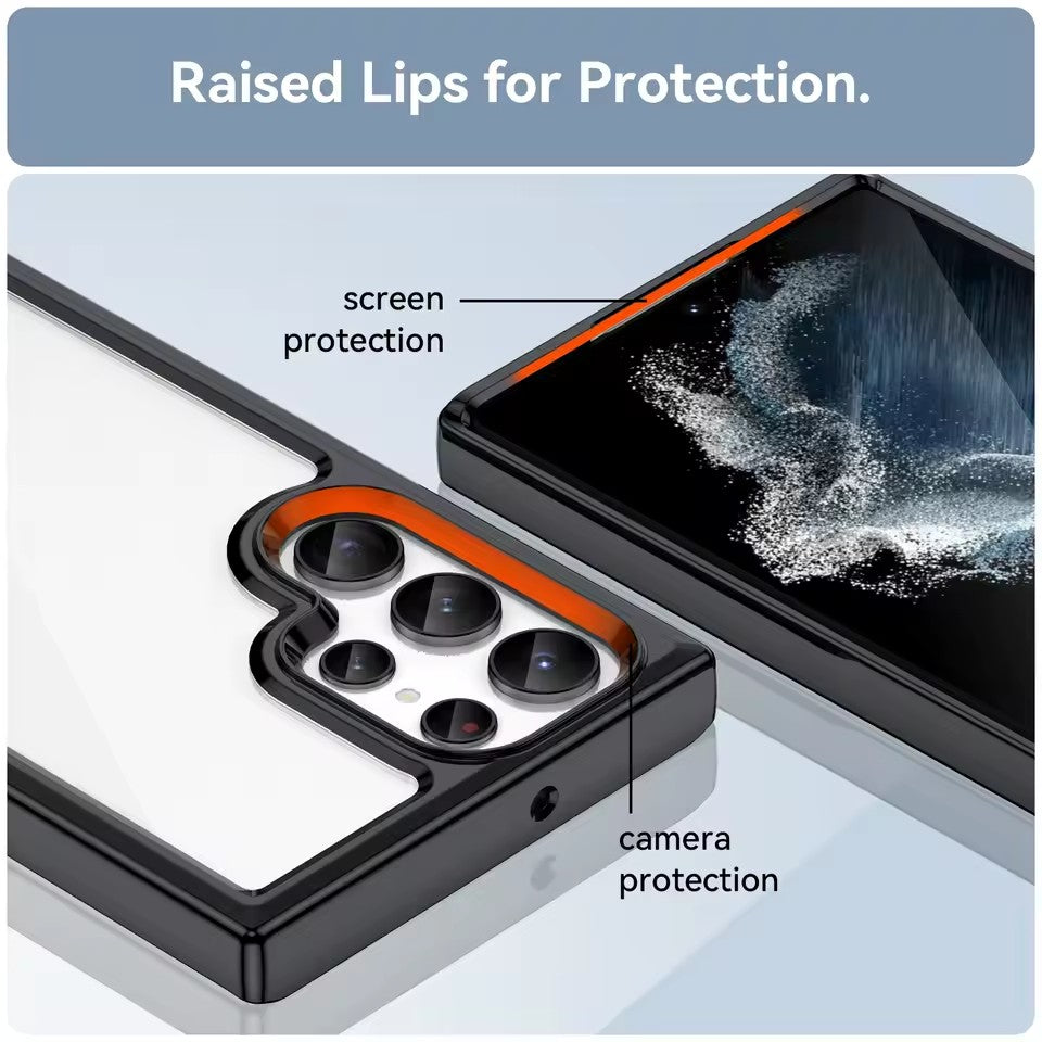 Samsung Galaxy S25 ULTRA Case - Clear Silicone Shockproof TPU Protective Cover