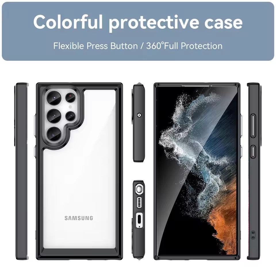 Samsung Galaxy S25 ULTRA Case - Clear Silicone Shockproof TPU Protective Cover