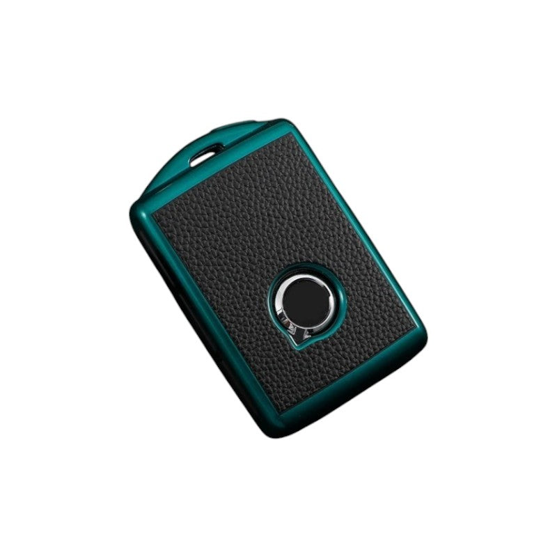 Car Key Cover for Volvo S60 XC60 S90 XC90 XC40 V60 V90, Key Fob Protecion Case – Blue, Red & Green Leather-Look Design