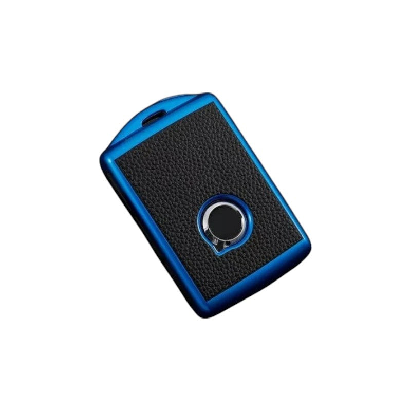 Car Key Cover for Volvo S60 XC60 S90 XC90 XC40 V60 V90, Key Fob Protecion Case – Blue, Red & Green Leather-Look Design
