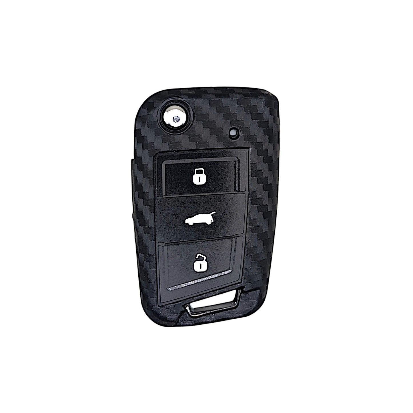 Carbon Fibre Key Cover For Seat Leon Ateca Ibiza VW Golf MK7 MK7.5 Case Fob s40c