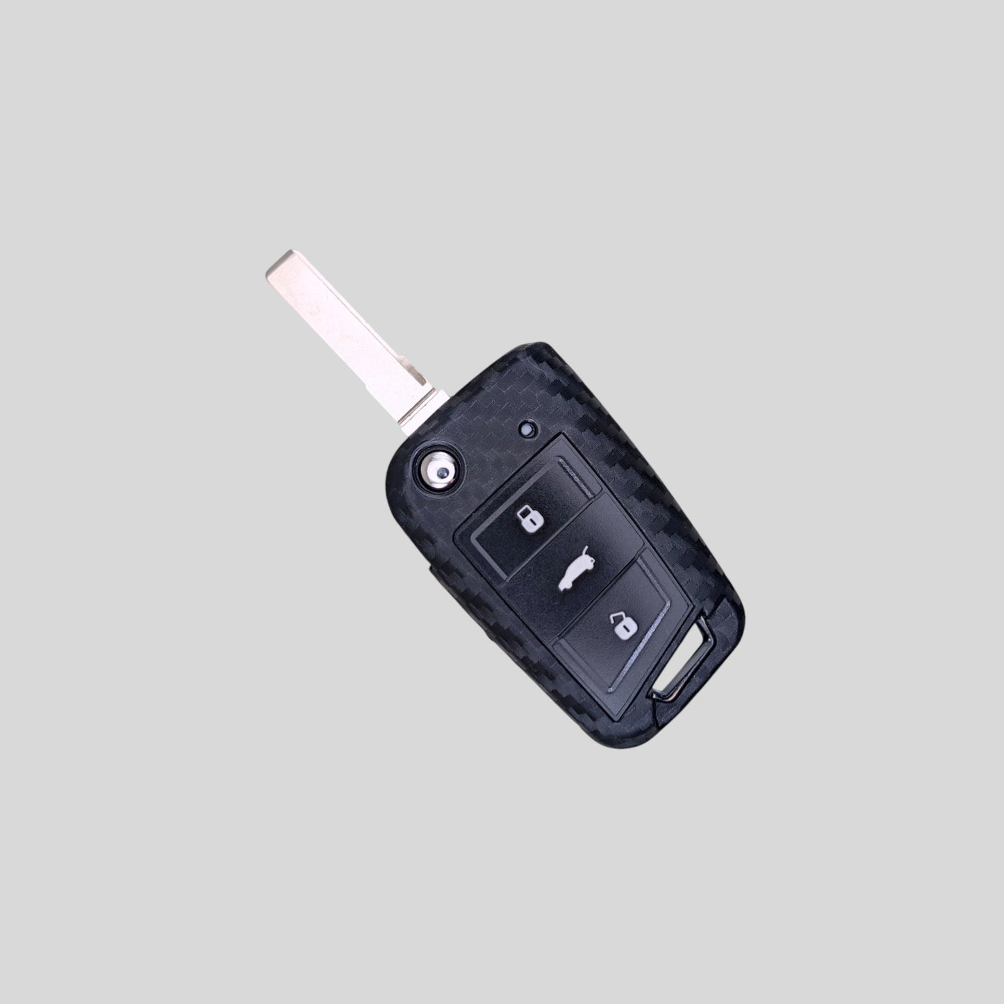 Carbon Fibre Key Cover For Seat Leon Ateca Ibiza VW Golf MK7 MK7.5 Case Fob s40c