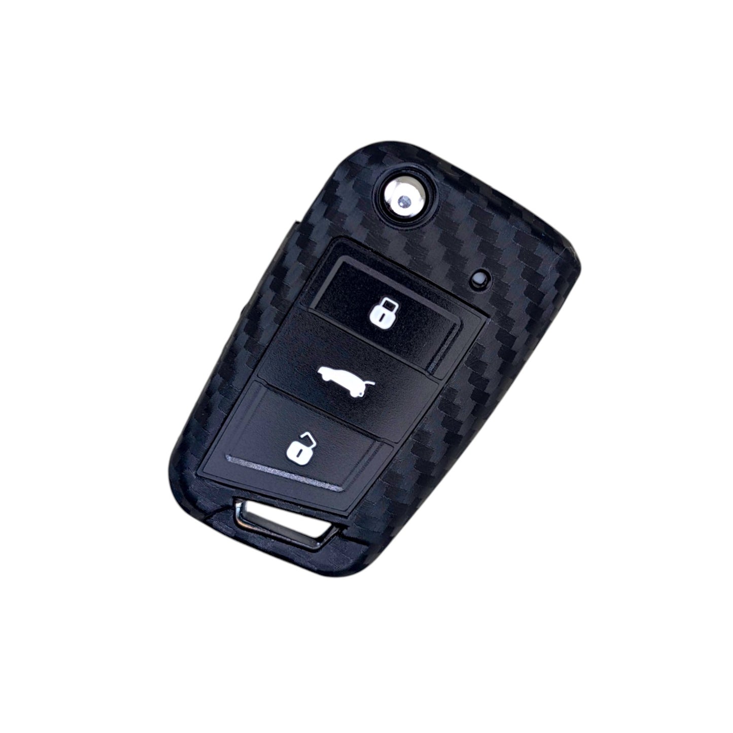 Carbon Fibre Key Cover For Seat Leon Ateca Ibiza VW Golf MK7 MK7.5 Case Fob s40c
