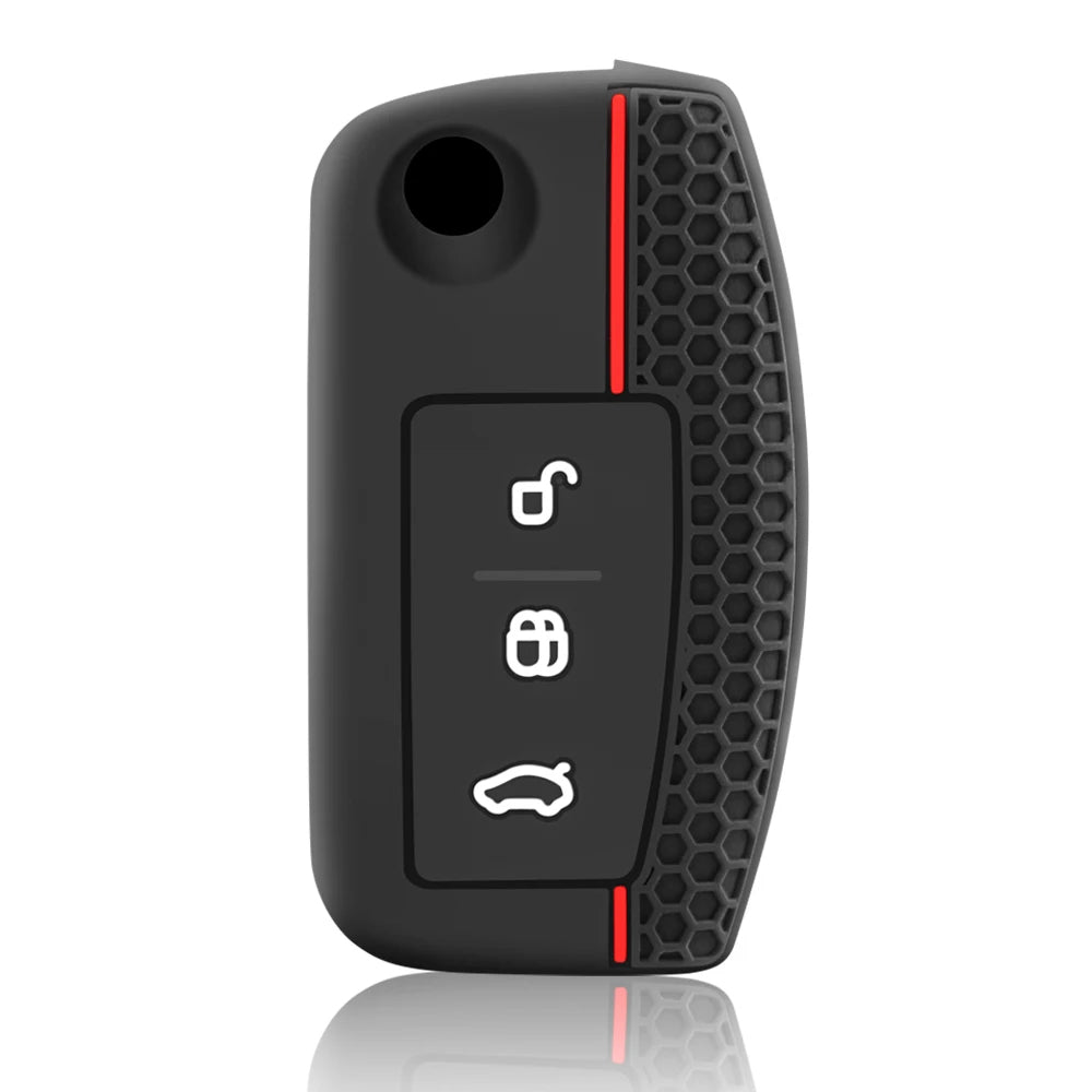Silicone Car Key Cases Cover Fob for Ford Fiesta Focus 2 C-Max Ecosport