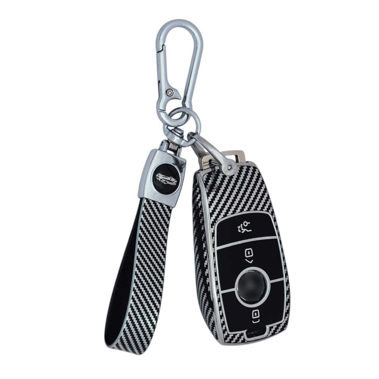 Key Fob Case Cover Shell For Mercedes Benz A C E S Class CLE CLA with keychain