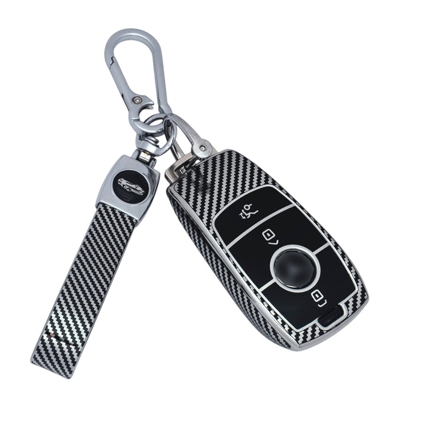 Key Fob Case Cover Shell For Mercedes Benz A C E S Class CLE CLA with keychain