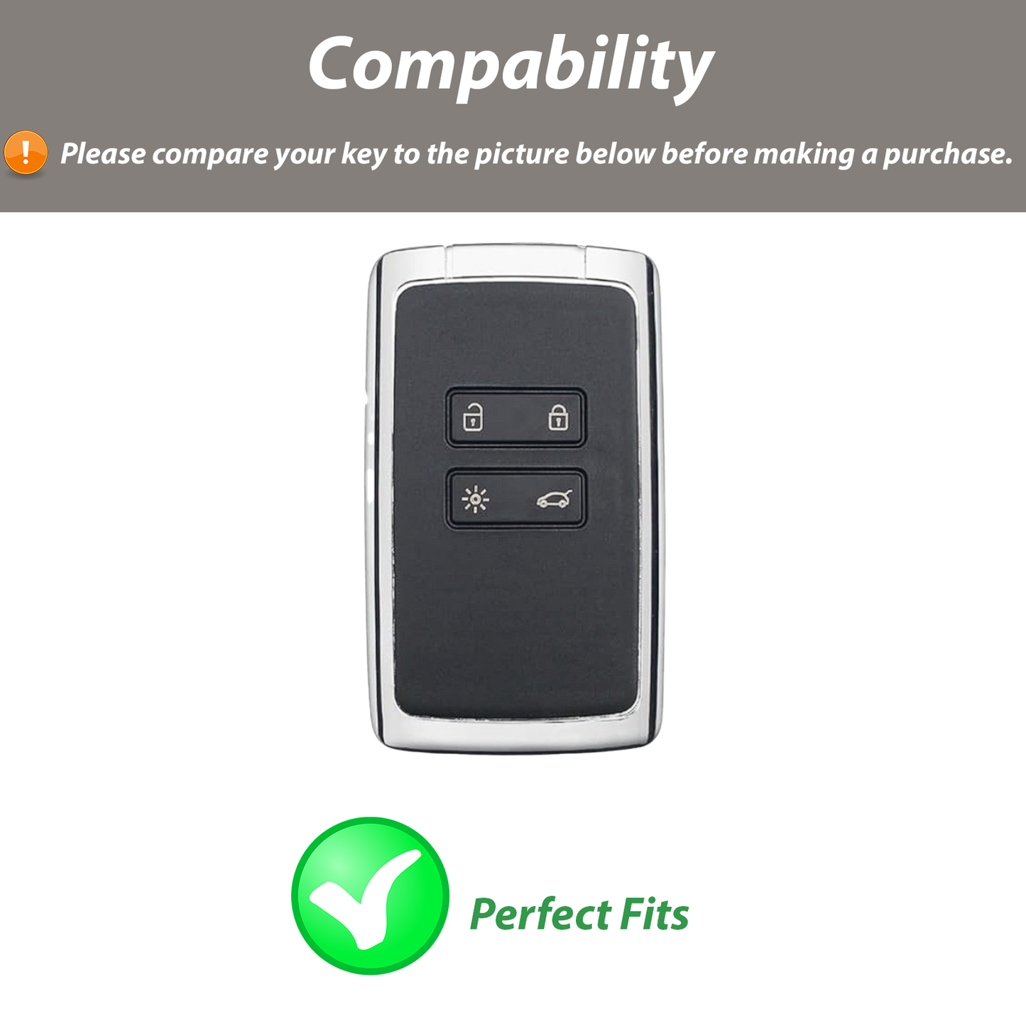 Keychain for Renault Clio Megane Koleos Kadjar Captur Dacia Car key case cover