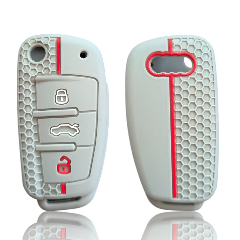 Silicone Remote Key Fob Cover Case For Audi A1 S1 A2 A3 S3 A5 A6 RS4 TT