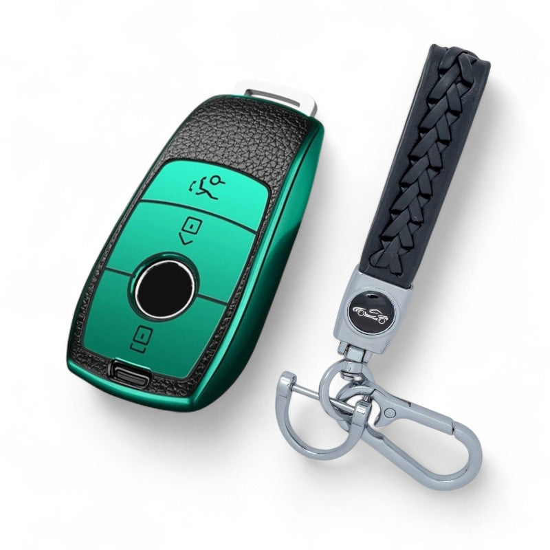 Car Key Fob Case Cover Shell For Mercedes Benz A C E S Class GLS CLE CLA with Keychain