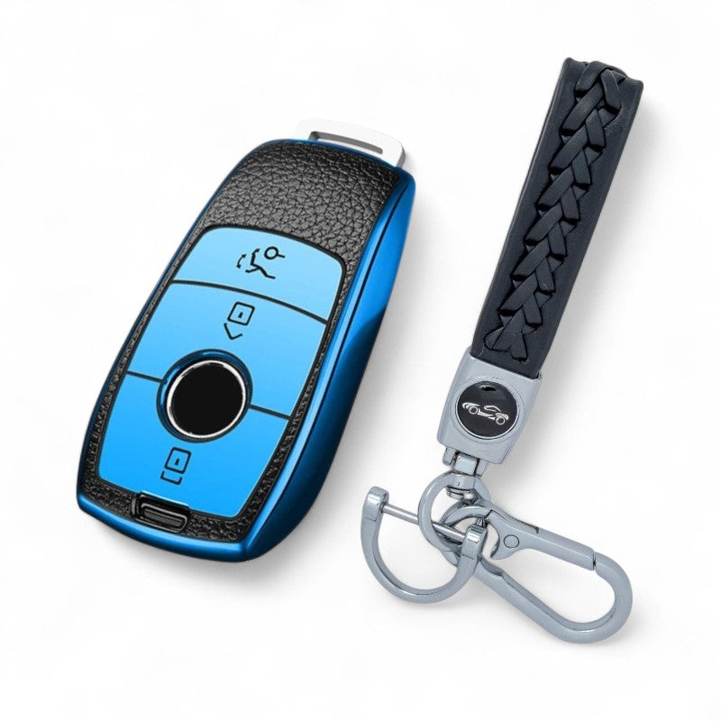 Car Key Fob Case Cover Shell For Mercedes Benz A C E S Class GLS CLE CLA with Keychain
