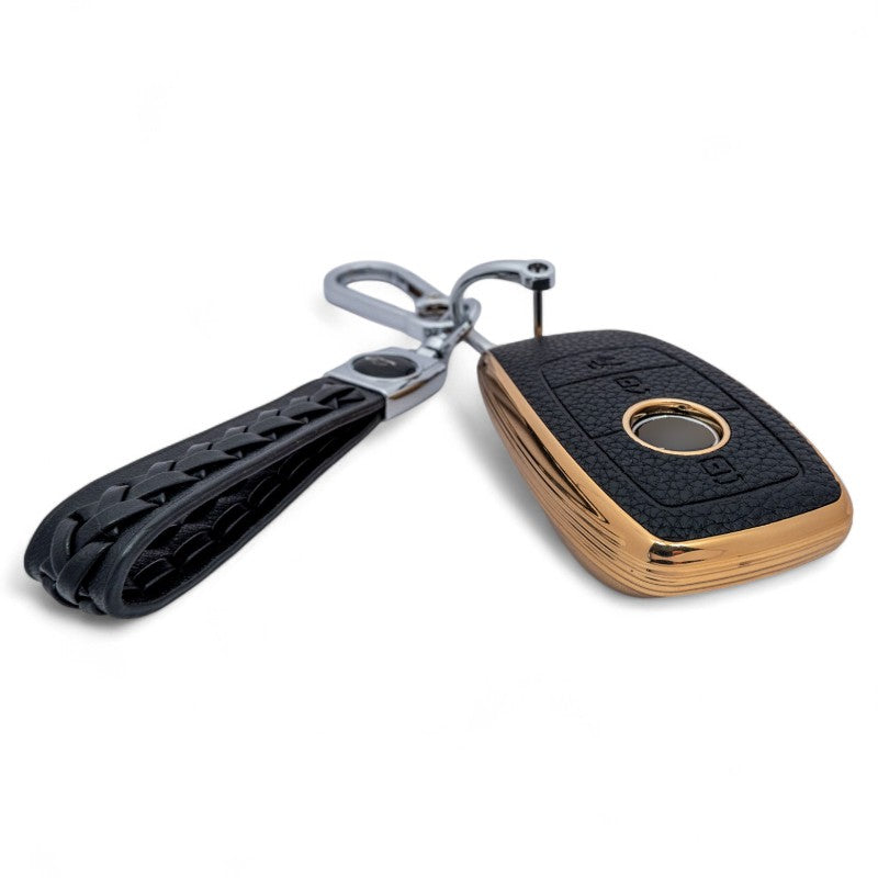 Key Case Cover For Mercedes Benz A C E S G Class GLC CLE CLA GLB GLS W177 W205 with keychain