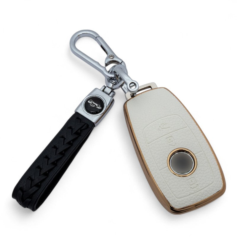 Key Case Cover For Mercedes Benz A C E S G Class GLC CLE CLA GLB GLS W177 W205 with keychain