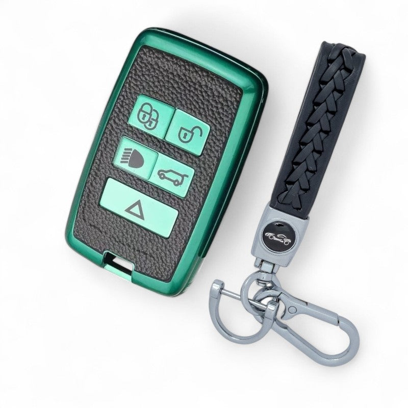 Key Fob Cover Case for Land Range Rover Discovery Rover Jaguar with Keychain