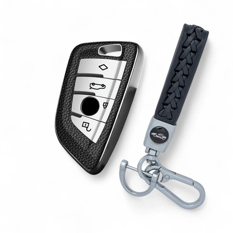 Key Fob Cover Case for BMW G30 F20 F30 F10 F46 X1 1 2 3 5 6 7 x2 with Keychain