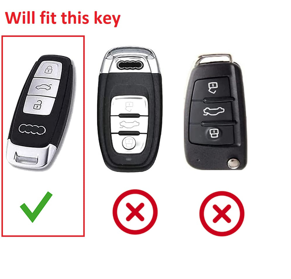 Car Key Fob Cover Case Shell for Audi A6 A7 A8 C8 Q5 Q7 Q8 D5 E-Tron 2019 2020