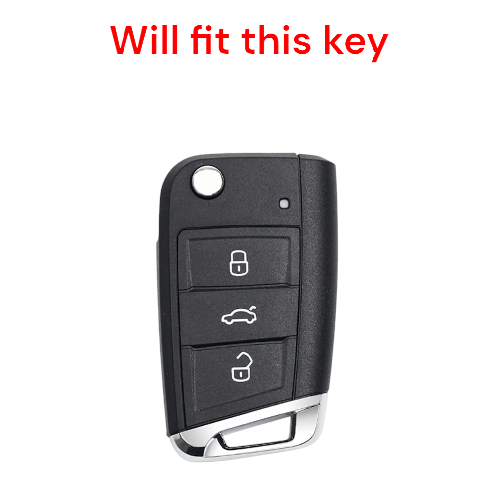 Silicone Key Cover For Seat Leon Ateca Ibiza VW Golf MK7 MK7.5 Case Fob s40c