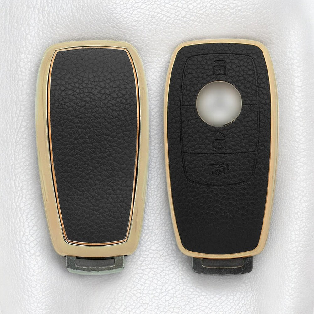 Leather Textured Case for Mercedes Benz Clase A, B, C, E, S, G, GLC, CLE, CLA (AMG)