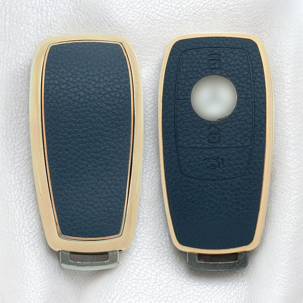 Leather Textured Case for Mercedes Benz Clase A, B, C, E, S, G, GLC, CLE, CLA (AMG)