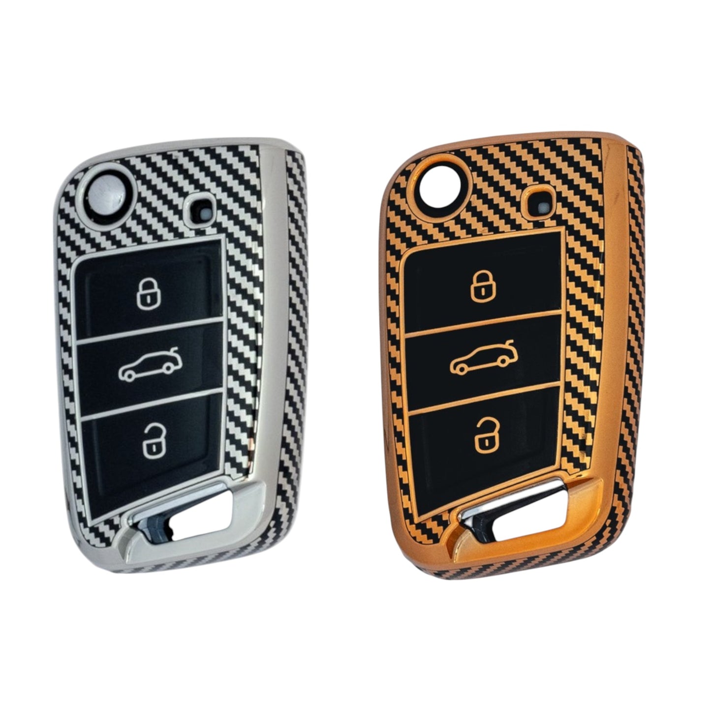 Car Key Cover Case For Volkswagen VW Polo Tiguan Passat Golf 7 MK7 MK2 Beetle with keychain