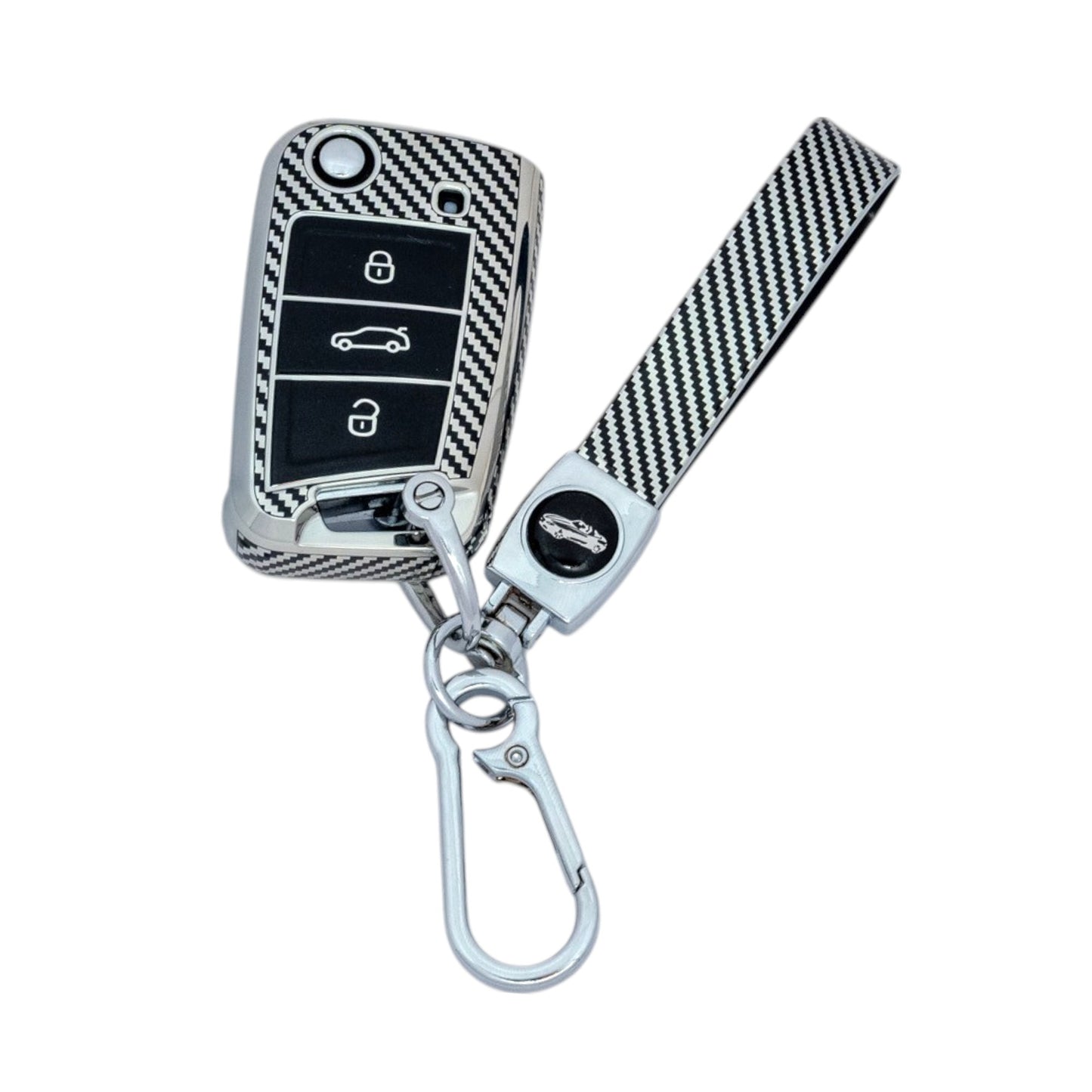 Car Key Cover Case For Volkswagen VW Polo Tiguan Passat Golf 7 MK7 MK2 Beetle with keychain