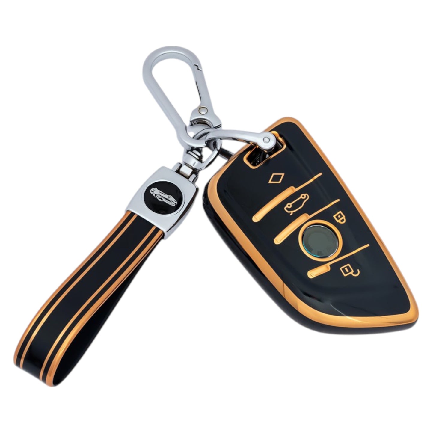Keychain for BMW G30 F20 F30 F10 F46 X1 1 2 3 5 6 7 Remote Key Fob Cover Case
