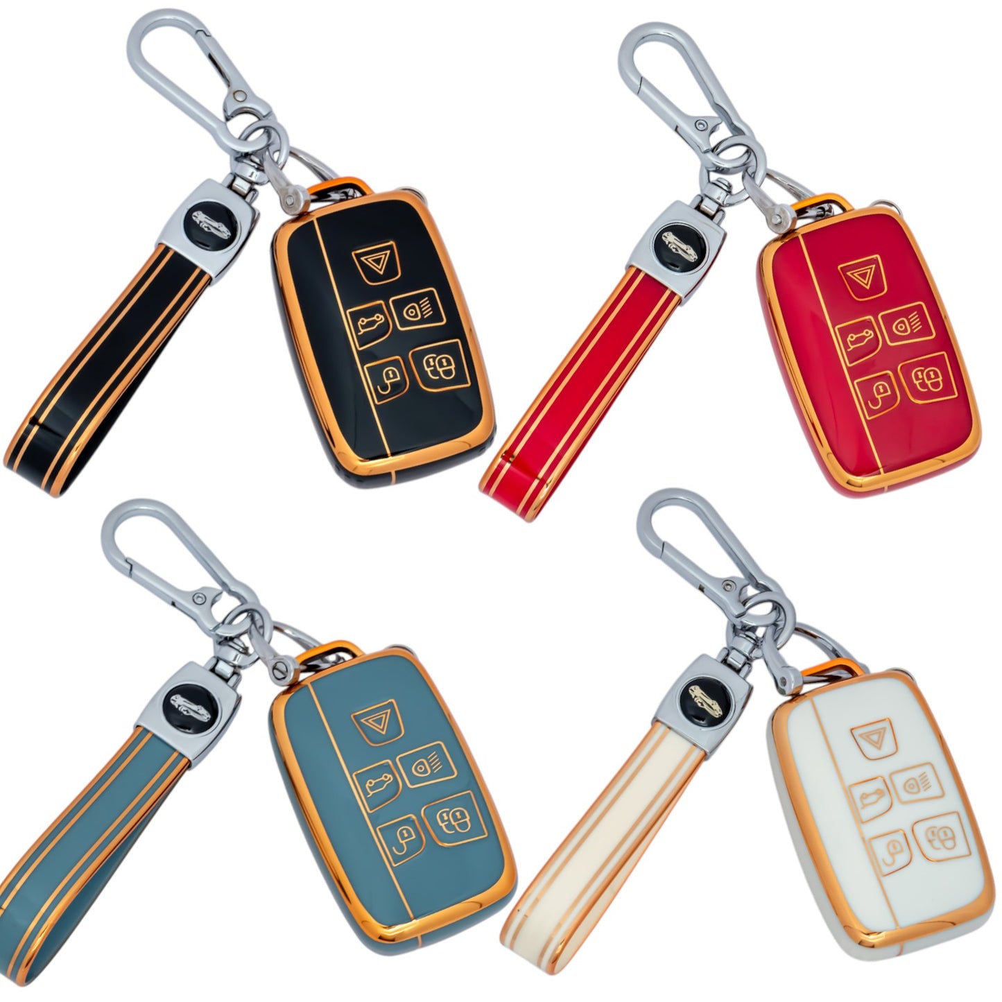 Keychain For Land Rover Discovery 4 Range Rover Sport Vogue Key Fob Case Cover