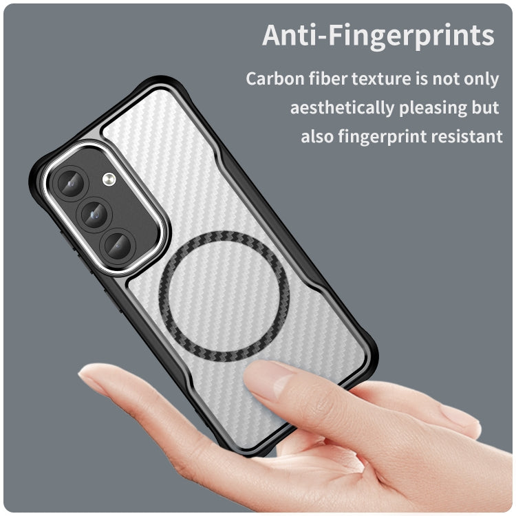 Samsung Galaxy S25 ULTRA compatible Transparent Carbon Fiber Phone Case – Slim, Shockproof, and Lightweight