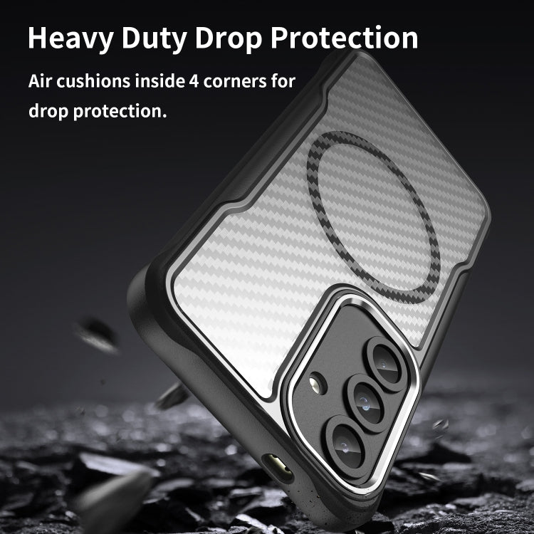 Samsung Galaxy S25 ULTRA compatible Transparent Carbon Fiber Phone Case – Slim, Shockproof, and Lightweight