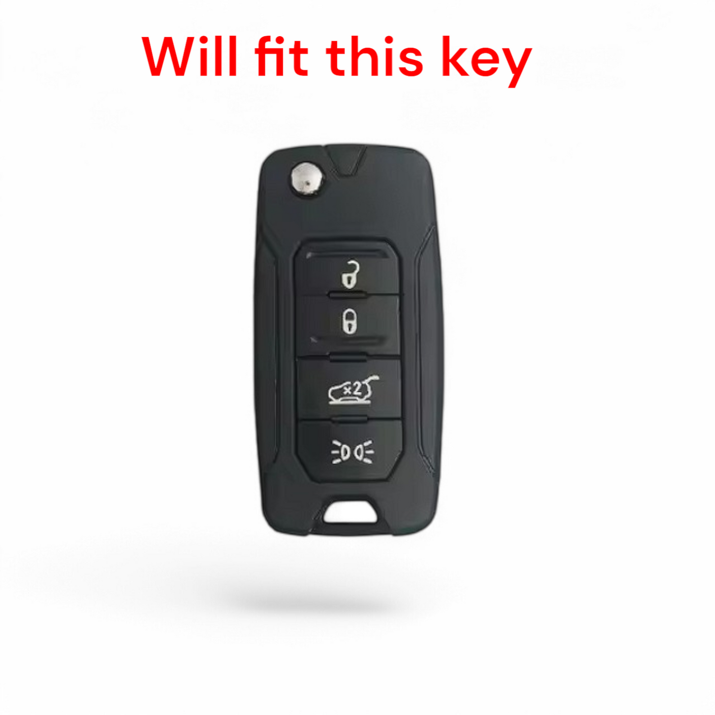 Remote Car Key Case for Jeep Renegade Compass 4 Button Remote Fob Protection