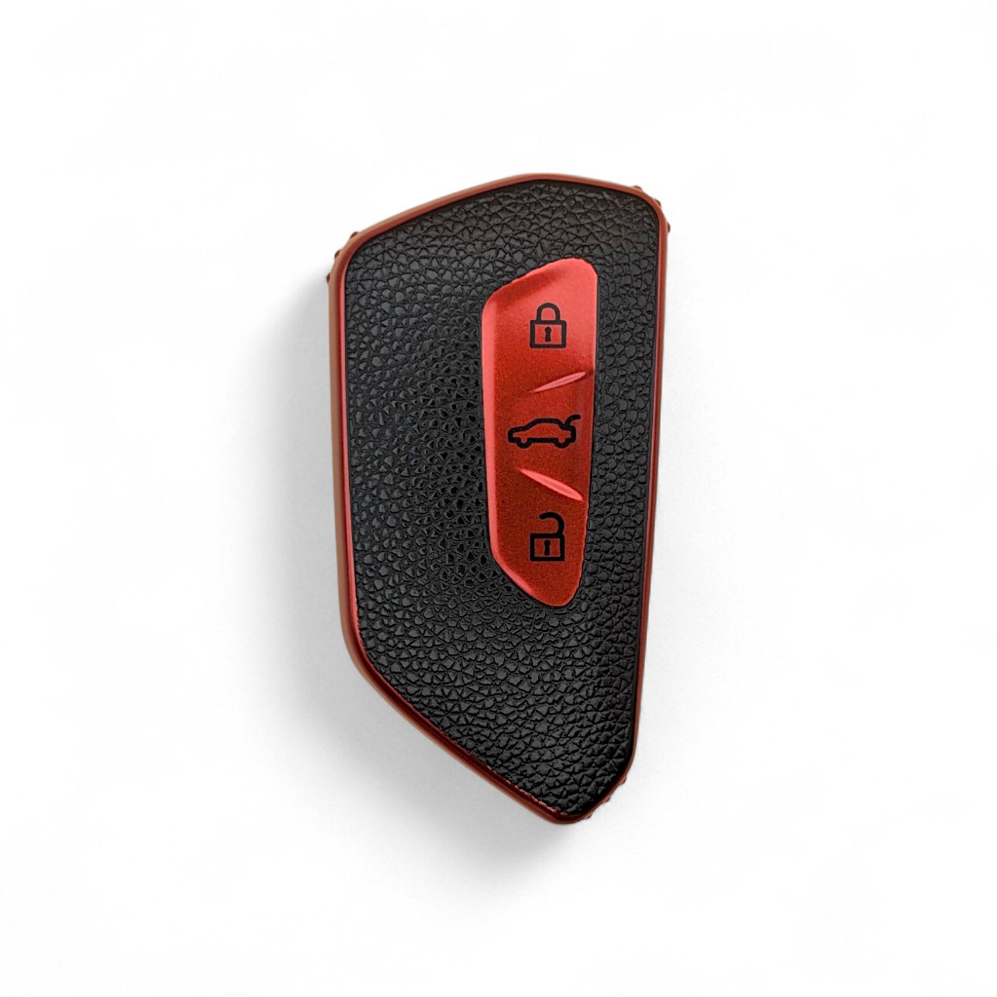 Car Key Case For VW Skoda Seat Volkswagen Golf 8 3 Button Car Key Leather Look