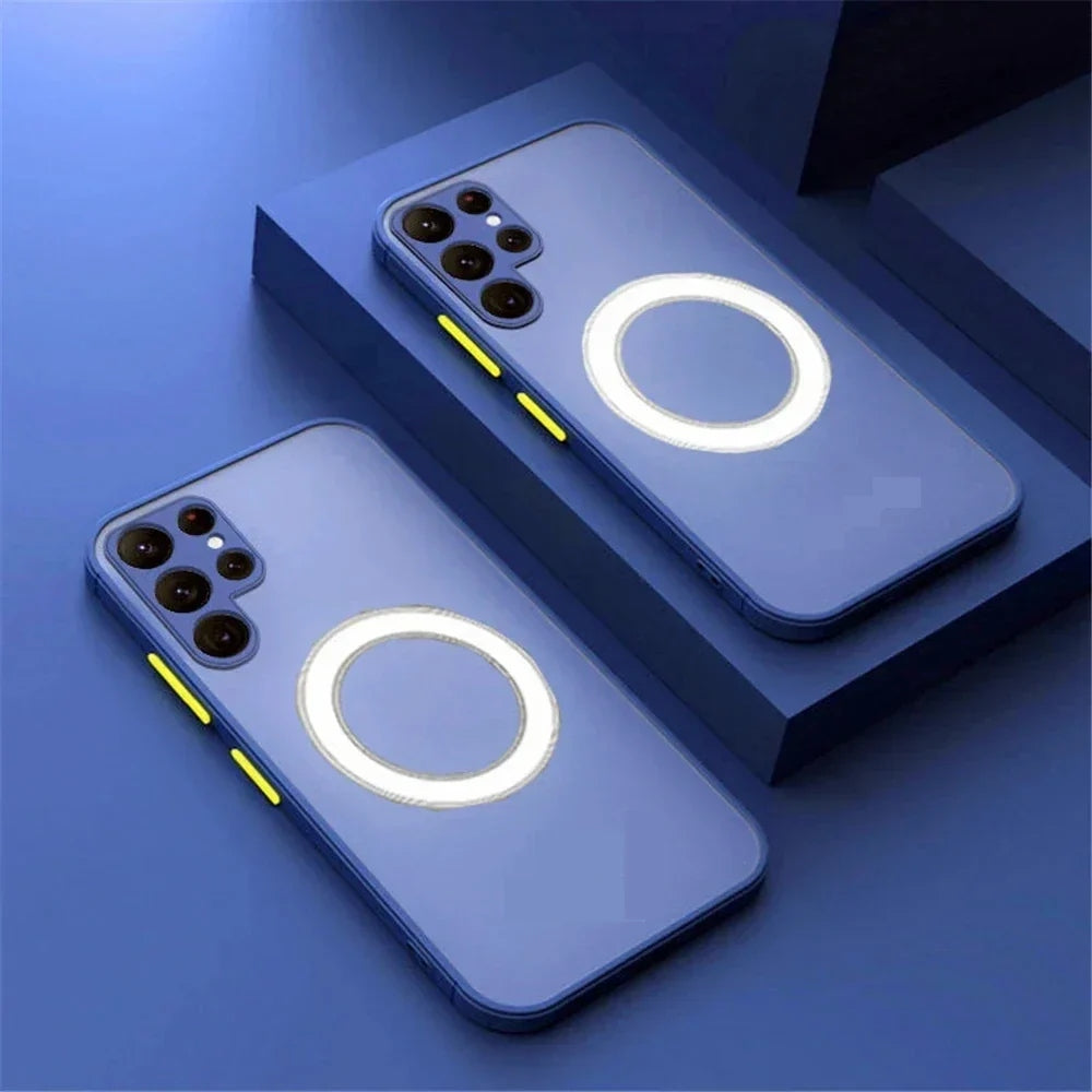 Phone Case For Samsung Galaxy S25 Magnetic Shockproof Cover