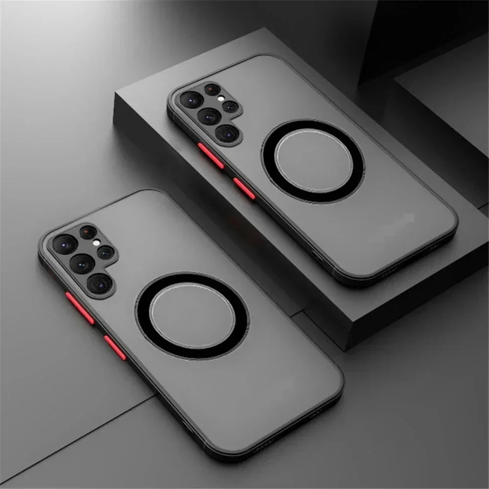 Phone Case For Samsung Galaxy S25 Magnetic Shockproof Cover