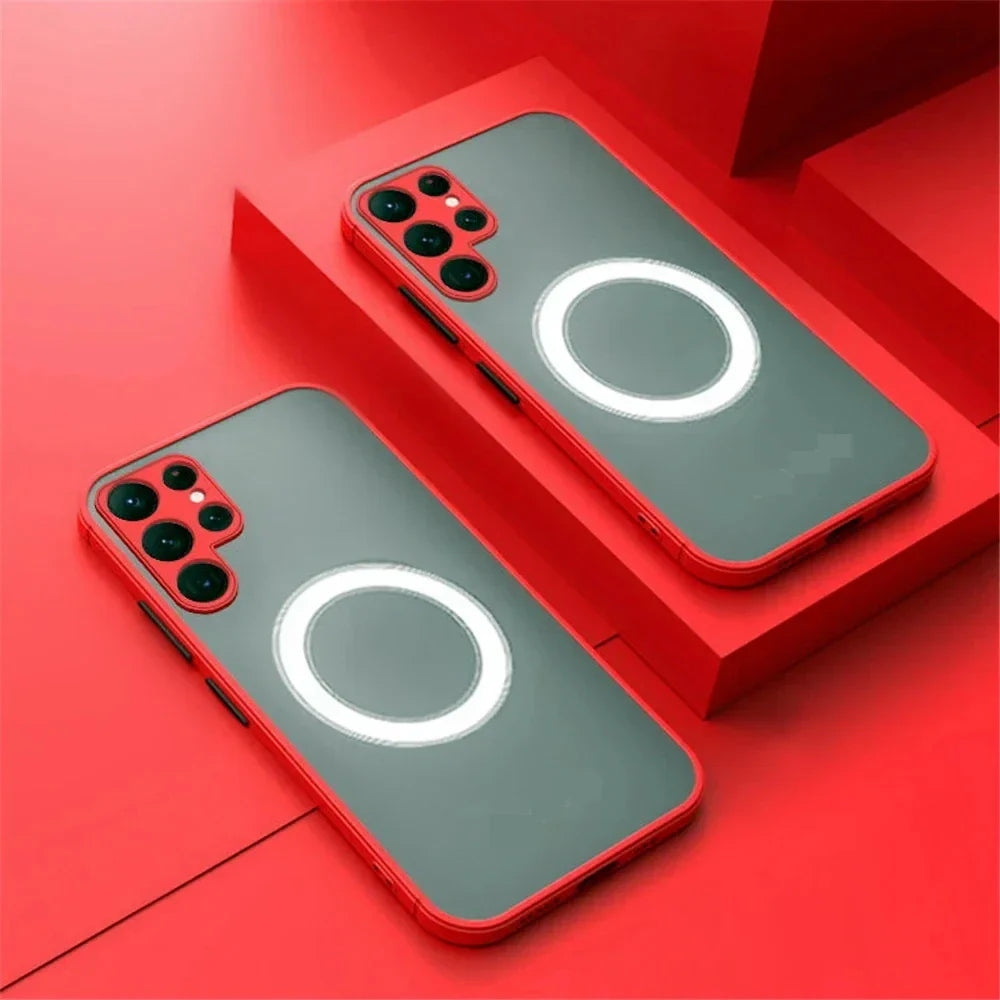 Phone Case For Samsung Galaxy S25 Magnetic Shockproof Cover