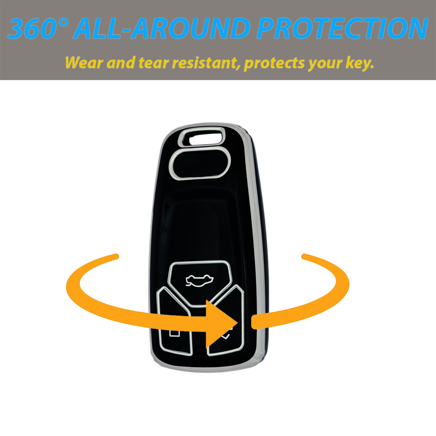 Car Key Case For Audi A4 B9 A5 A6L A6 S4 S5 S7 8W Q7 4M Q5 TT TTS RS Quattro