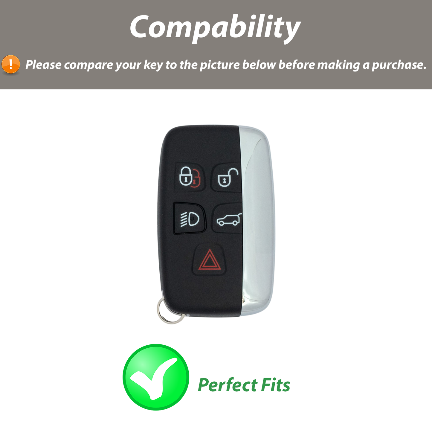 Keychain For Land Rover Discovery 4 Range Rover Sport Vogue Key Fob Case Cover