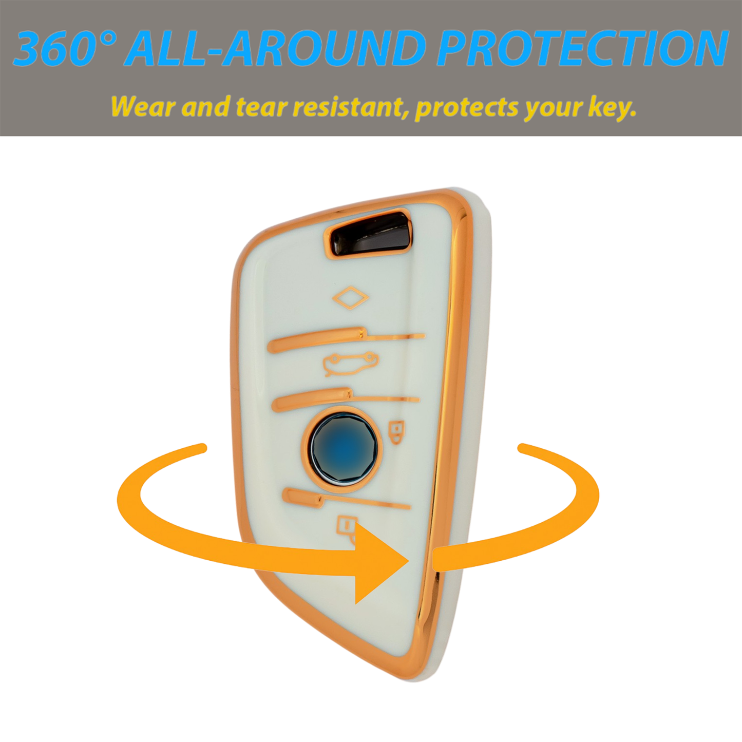 Key Case for BMW X1, X3, X5, X6, X7 y Serie 1, Serie 3, Serie 4, Serie 5, Serie 6, Serie 7