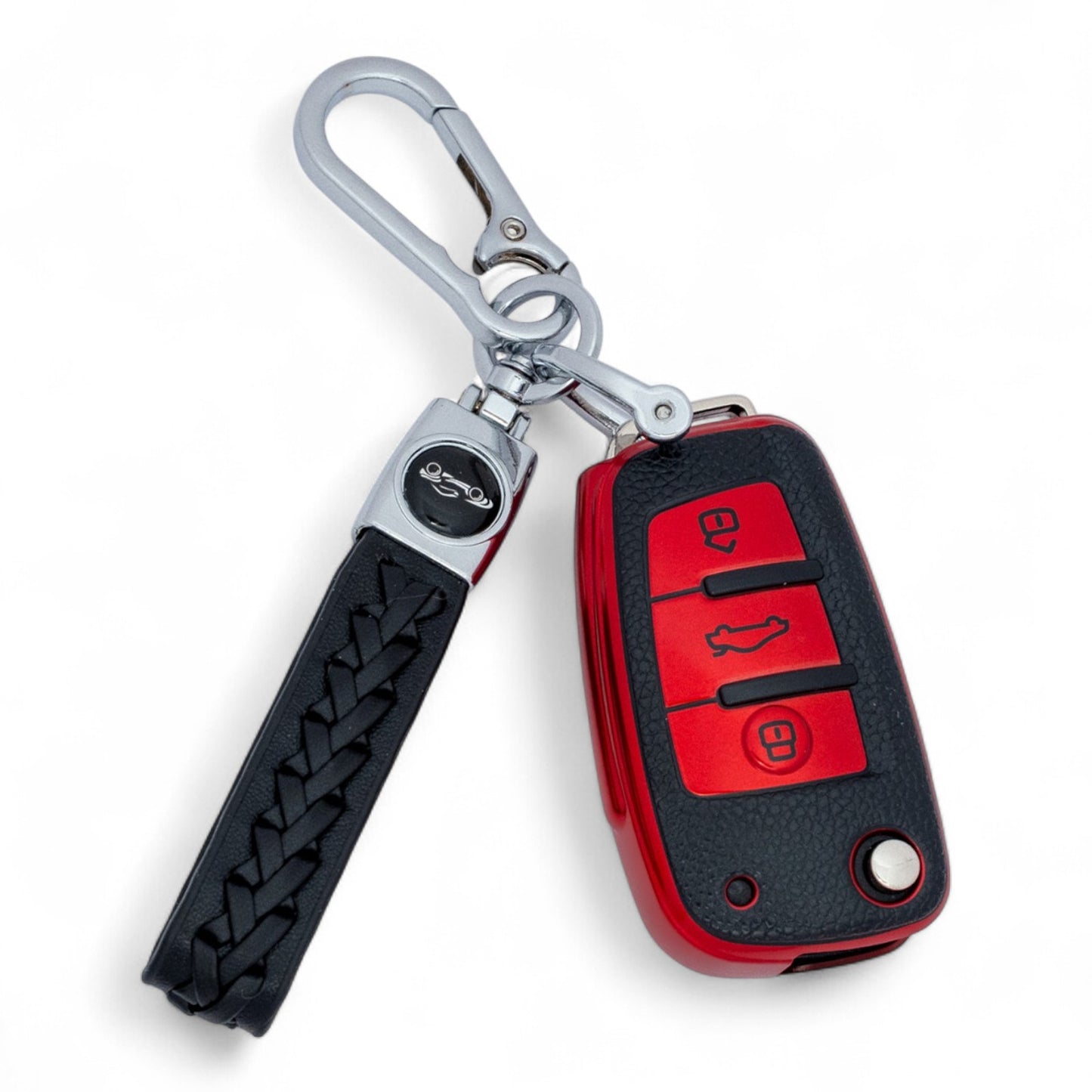 Car Remote Key Fob Cover Case For Audi A1 S1 A2 A3 S3 A5 A6 RS4 TT with Keychain