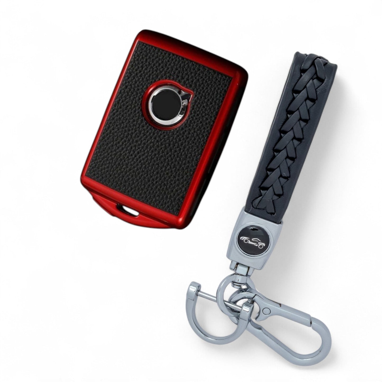 Car Key Cover for Volvo S60 XC60 S90 XC90 XC40 V60 V90, Fob Case with Keychain
