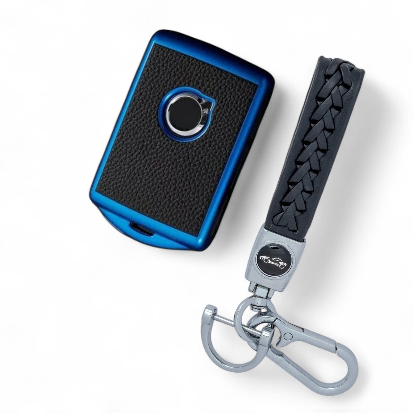 Car Key Cover for Volvo S60 XC60 S90 XC90 XC40 V60 V90, Fob Case with Keychain