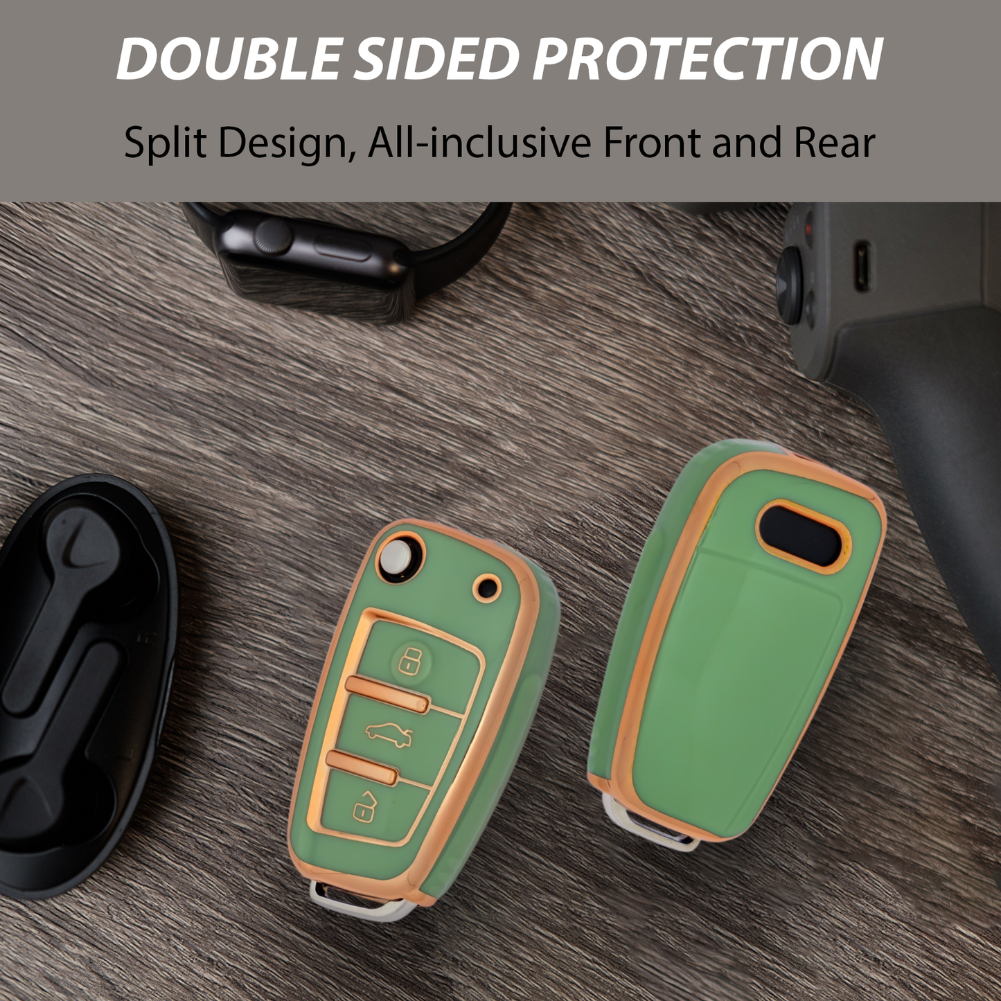 Key Cover Shell Fob Cover for Audi A1 A3 A6 Q2 Q3 Q7 TT TTS S3 S6 RS3 RS6