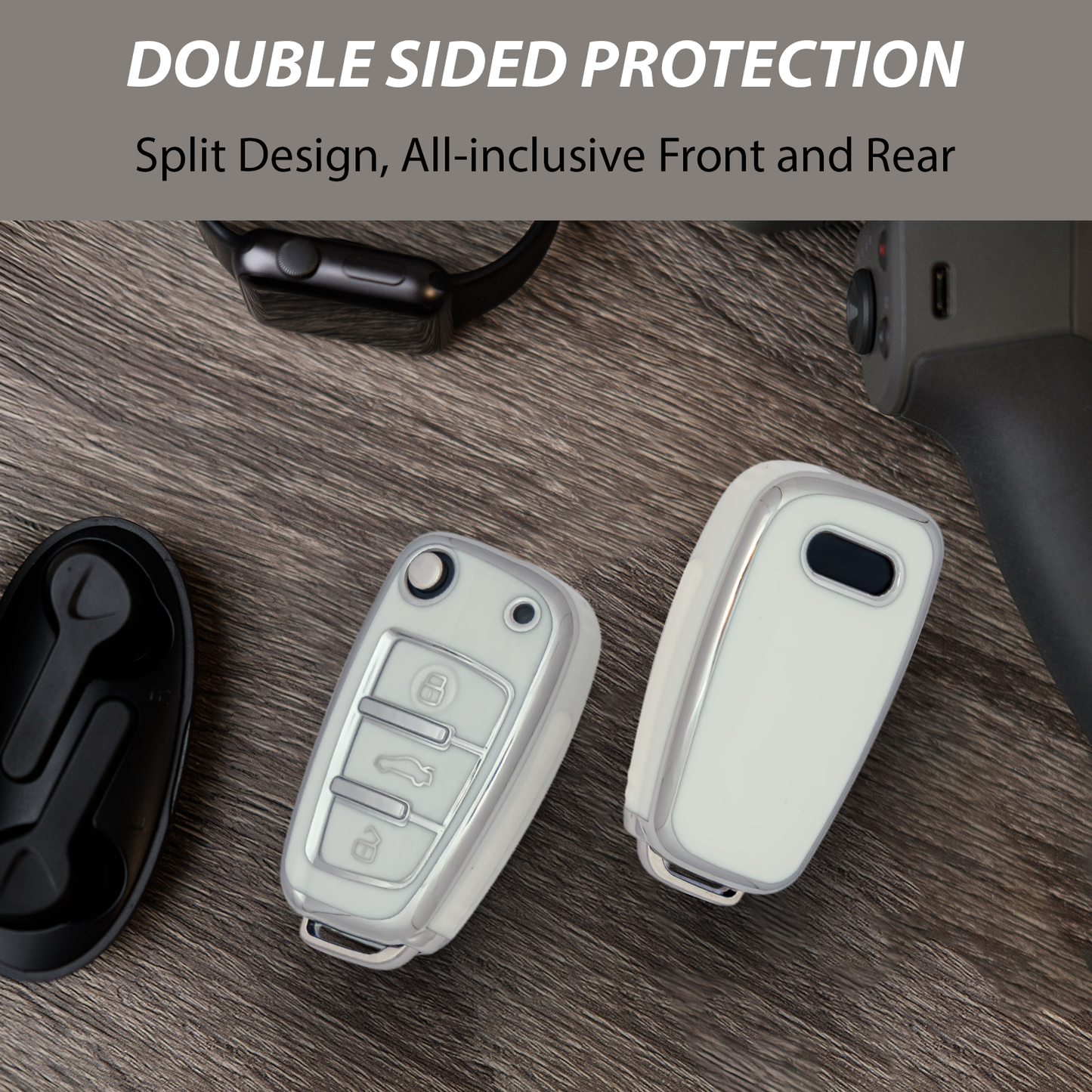 Key Case for Audi - White