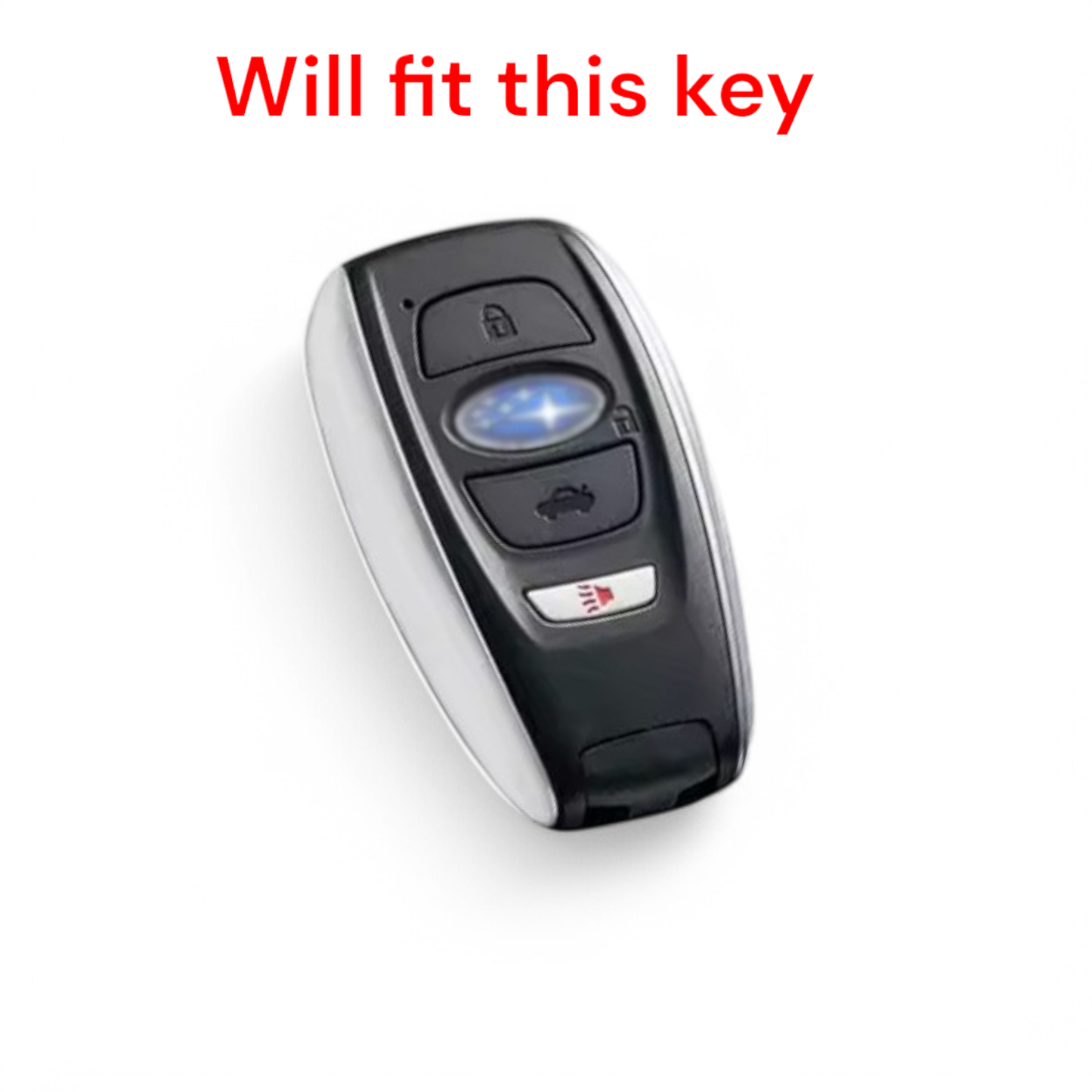 for Subaru Key Fob Cover TPU Protection Car Key Case Shell leather look