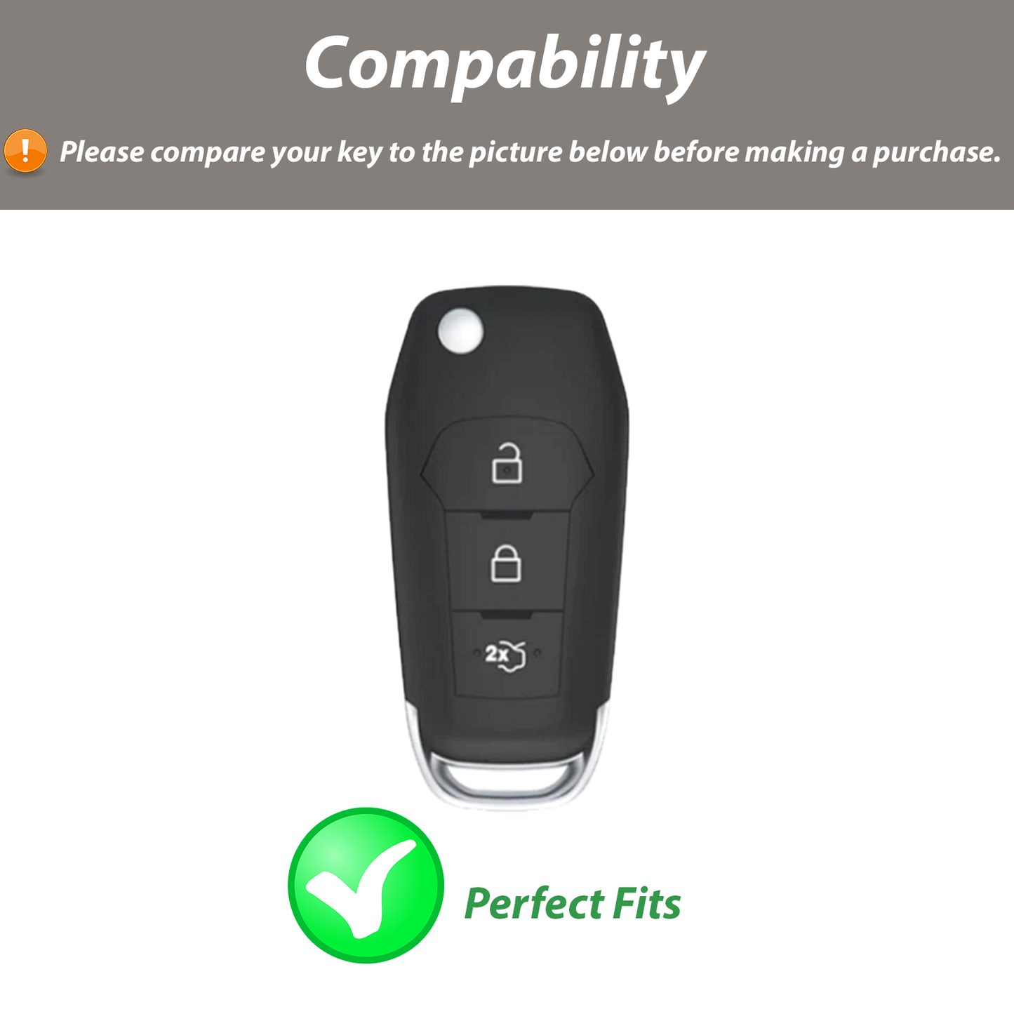 for Ford Mondeo Mustang Edge Galaxy S-max 3 Button Remote Car Key Fob Case Cover