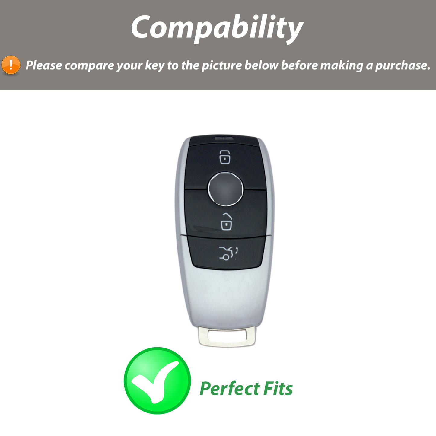 Key Fob Case Cover Shell For Mercedes Benz A C E S Class CLE CLA with keychain