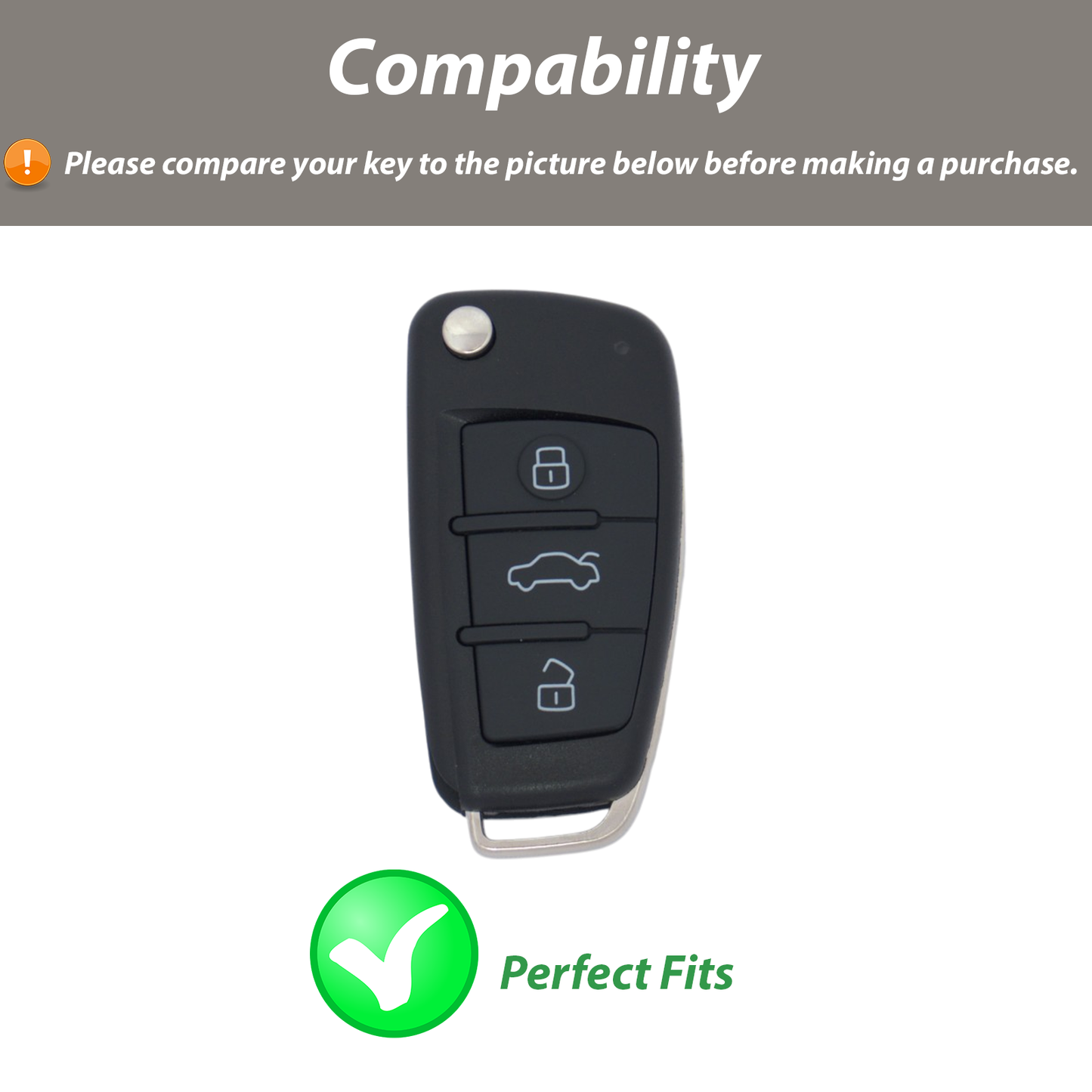 Key Case for Audi - White