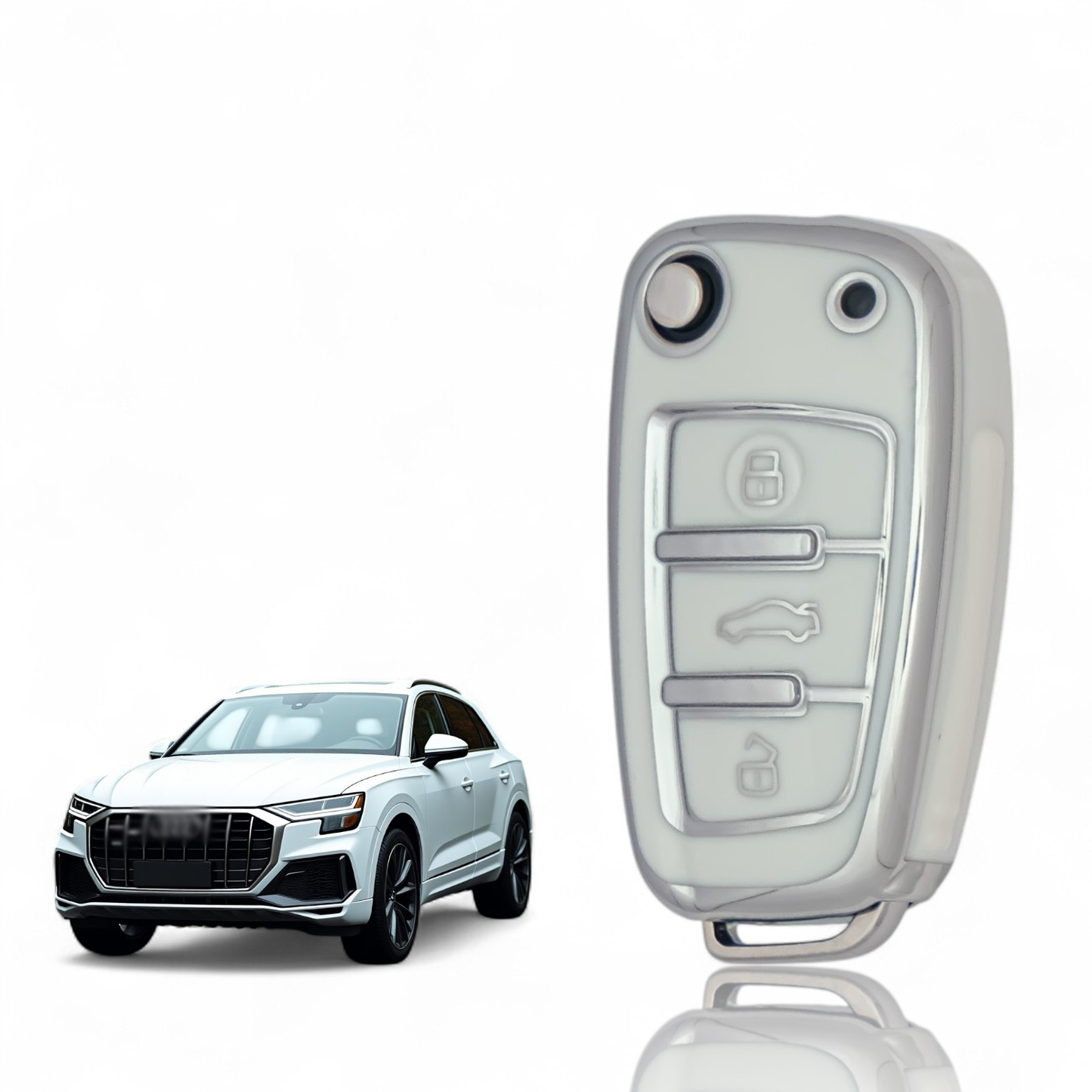 Key Case for Audi - White