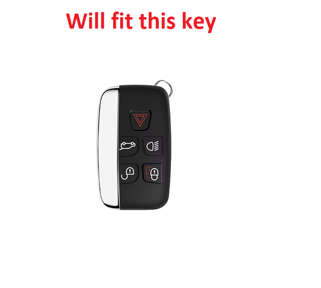 Case for Jaguar XF, XJ, XJL, XE, C-X16 y XK Blue, Red & Silver Leather-Look Design